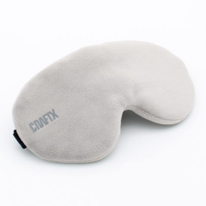 Craftx Silk Velvet Sleep Eye Mask For Men & Women | Ultra Smooth & Adjustable - Grey
