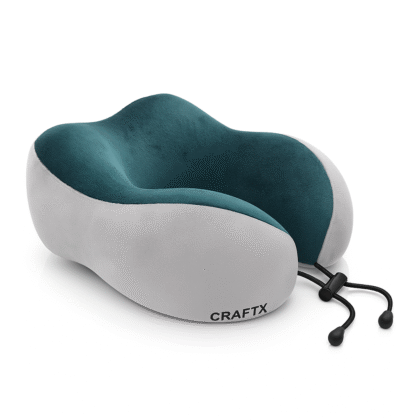 Craftx Pure Memory Foam – Ultimate Comfort & Support for Every Journey Neck Pillow